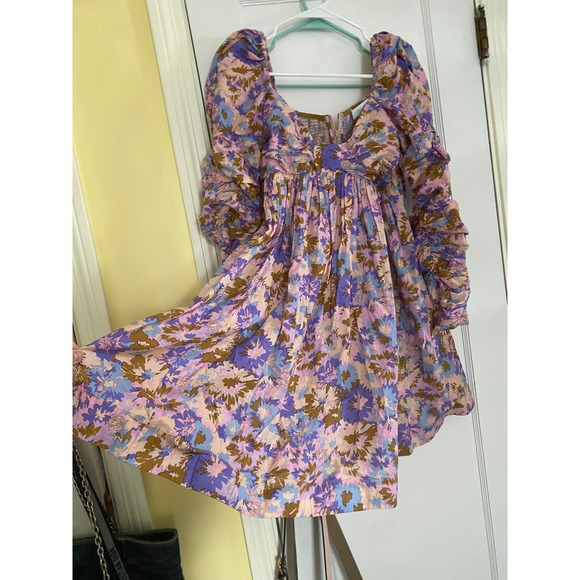 Zimmermann Violet Floral Twist Front Dress - Picture 8 of 9